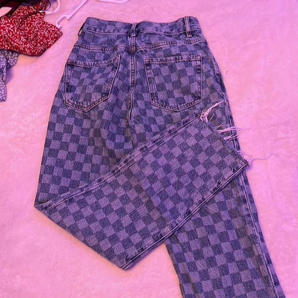 Pacsun Checkered Jeans - Picture 3 of 3